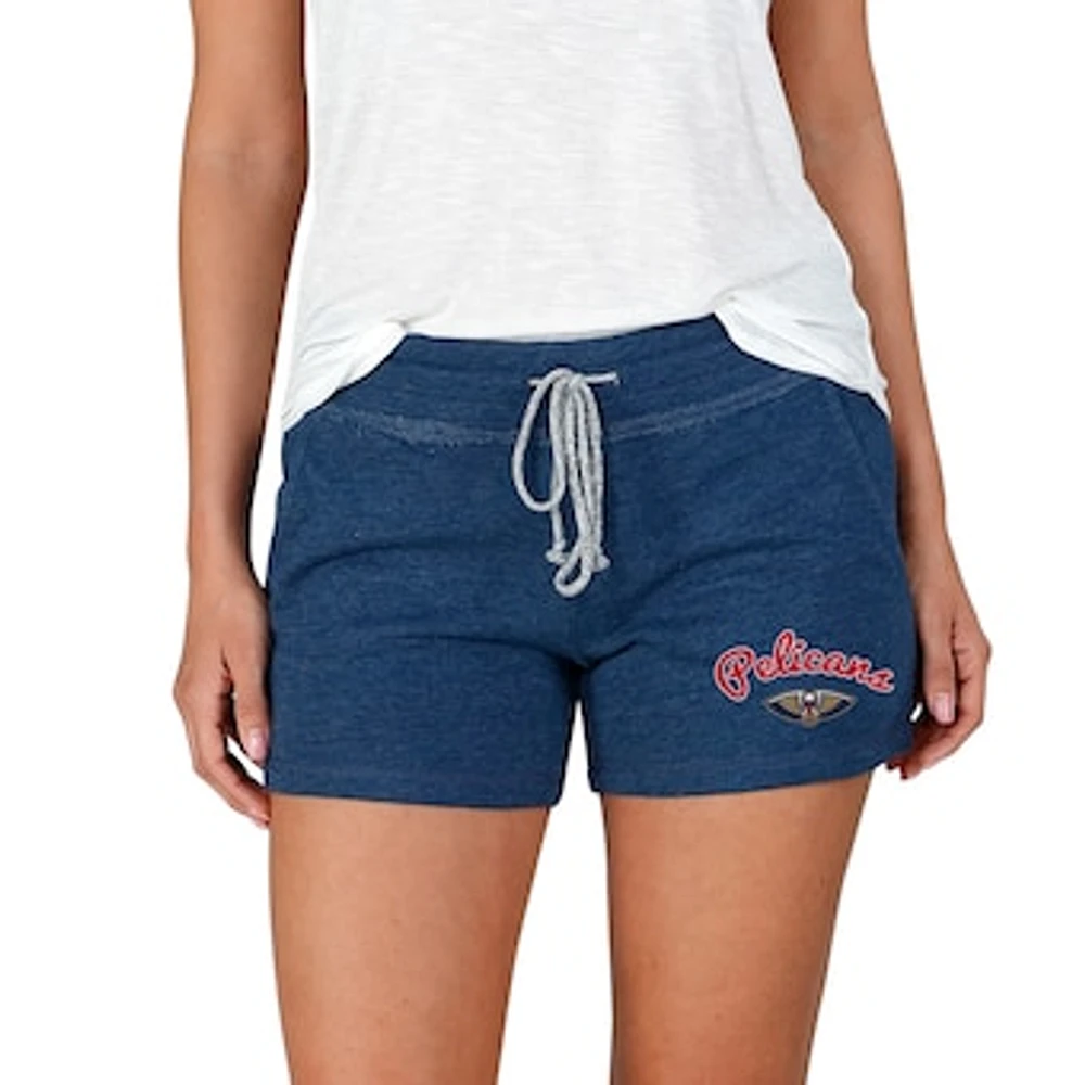 Women's Concepts Sport Navy New Orleans Pelicans Mainstream Terry Shorts