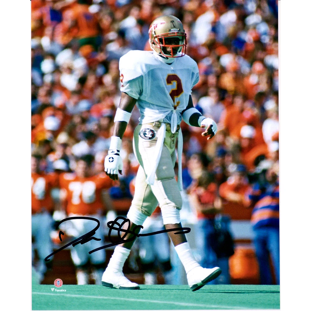 Deion Sanders Florida State Seminoles Autographed 8" x 10" Walking Photograph