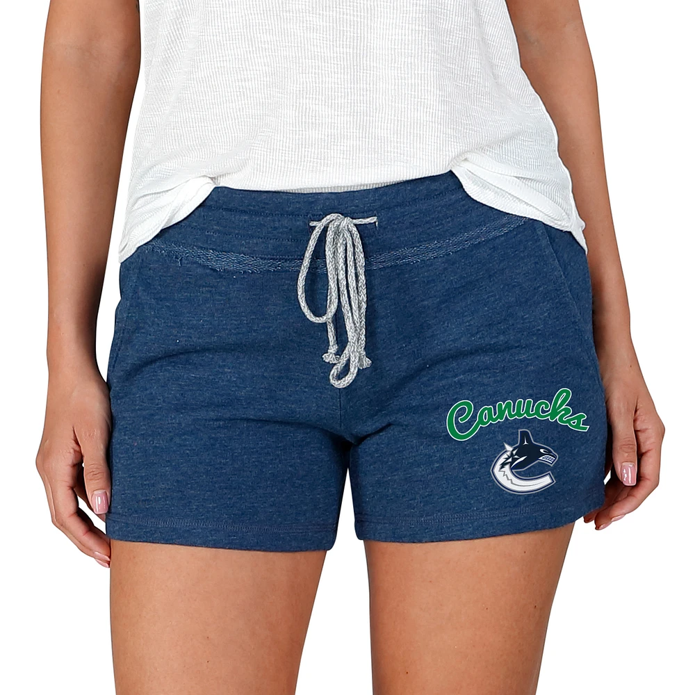 Women's Concepts Sport Navy Vancouver Canucks Mainstream Terry Shorts