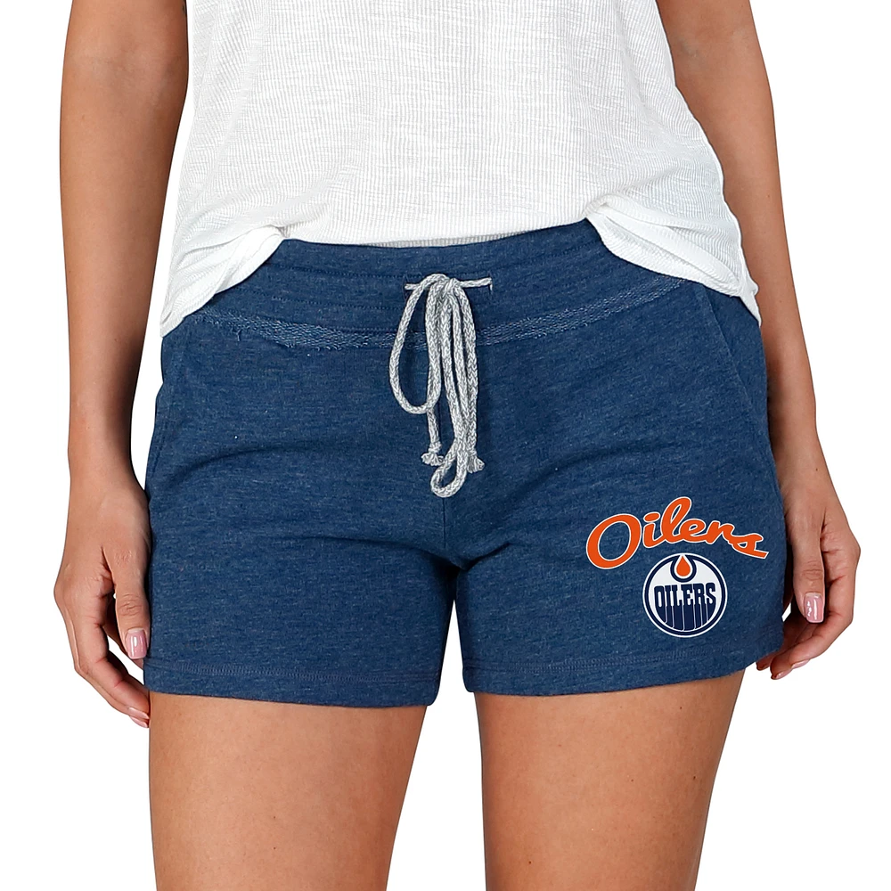 Women's Concepts Sport Navy Edmonton Oilers Mainstream Terry Shorts