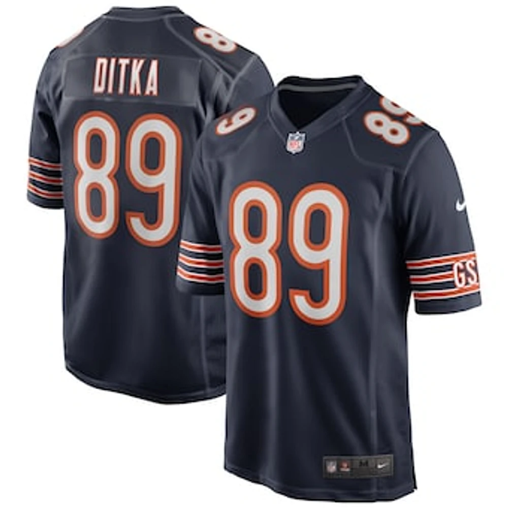 Men's Nike Mike Ditka Navy Chicago Bears Game Retired Player Jersey