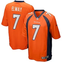 Men's Nike John Elway Orange Denver Broncos Game Retired Player Jersey