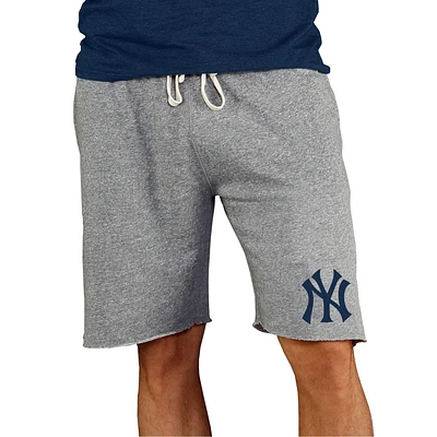 Men's Concepts Sport Gray New York Yankees Mainstream Terry Shorts
