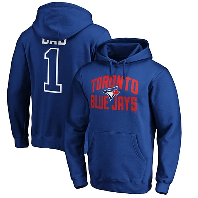 Men's Royal Toronto Blue Jays Father's Day #1 Dad Pullover Hoodie