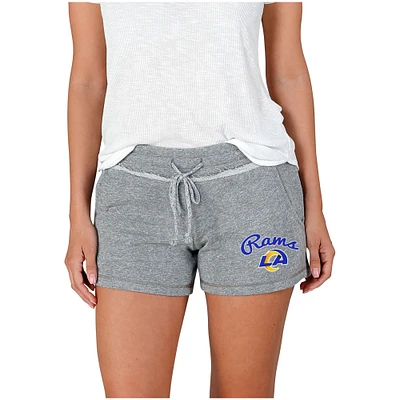Women's Concepts Sport Gray Los Angeles Rams Mainstream Terry Shorts