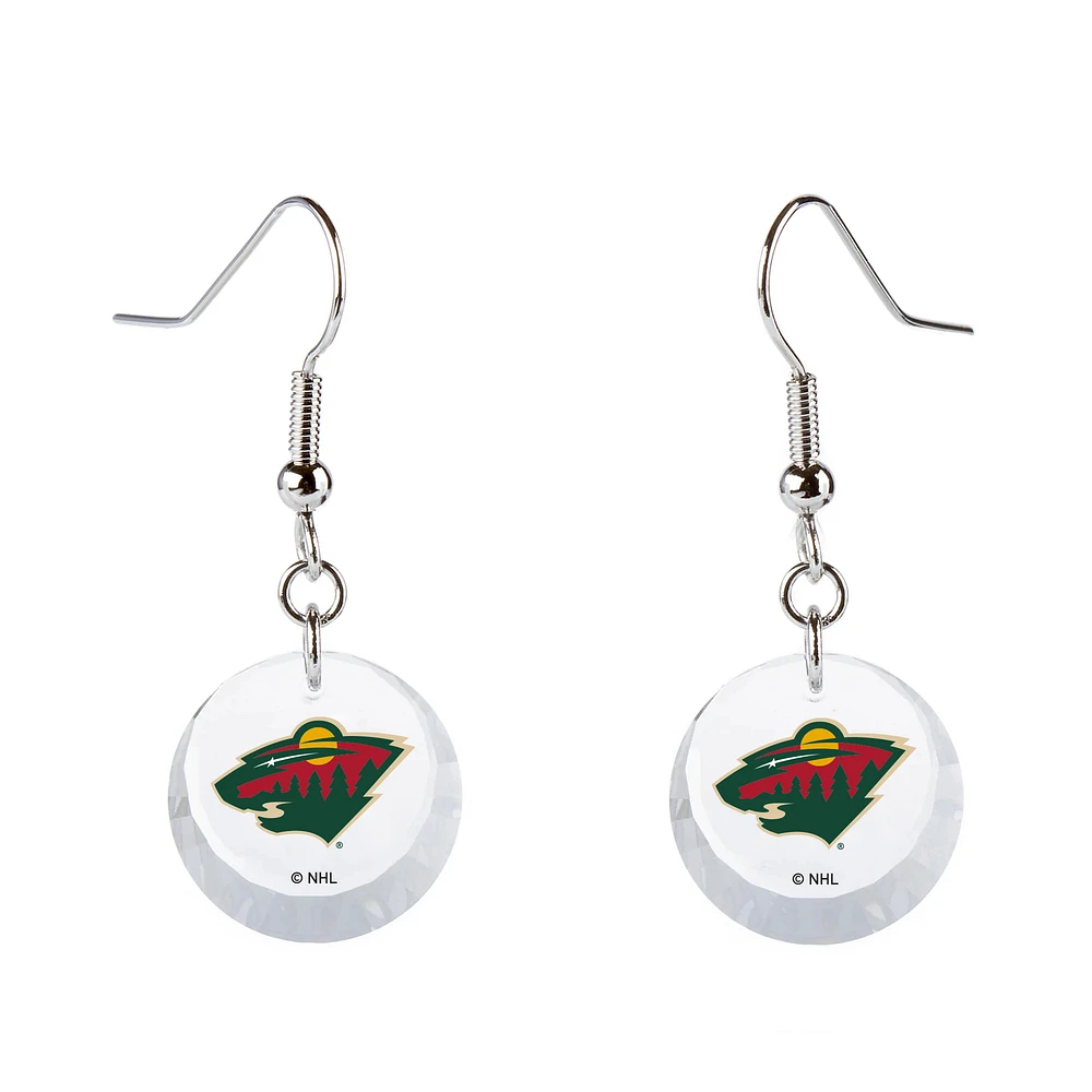 Women's Swarovski Minnesota Wild Team Logo Earrings