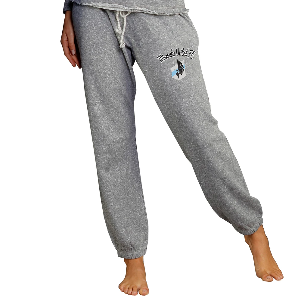 Women's Concepts Sport Gray Minnesota United FC Chase Mainstream Knit Jogger Pants