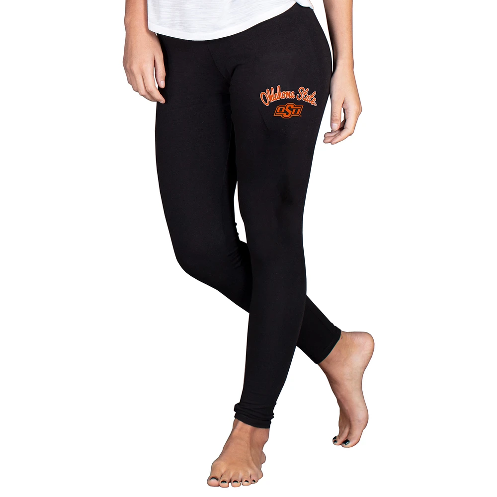 Women's Concepts Sport Black Oklahoma State Cowboys Fraction Essential Leggings