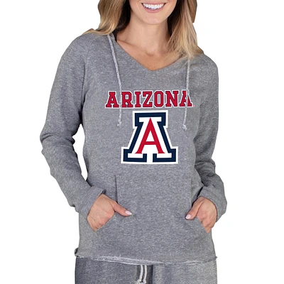 Women's Concepts Sport Gray Arizona Wildcats Mainstream Lightweight Terry Pullover Hoodie