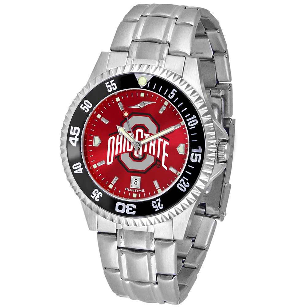 Ohio State Buckeyes Competitor Steel AnoChrome Color Bezel Watch