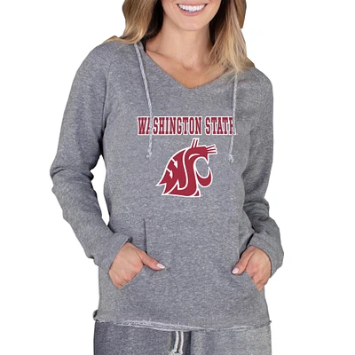 Women's Concepts Sport Gray Washington State Cougars Mainstream Lightweight Terry Pullover Hoodie