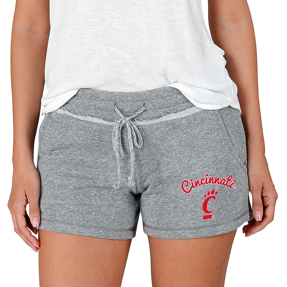 Women's Concepts Sport Gray Cincinnati Bearcats Mainstream Terry Shorts