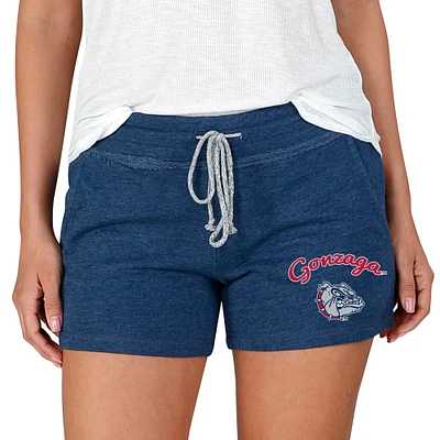 Women's Concepts Sport Navy Gonzaga Bulldogs Mainstream Terry Shorts