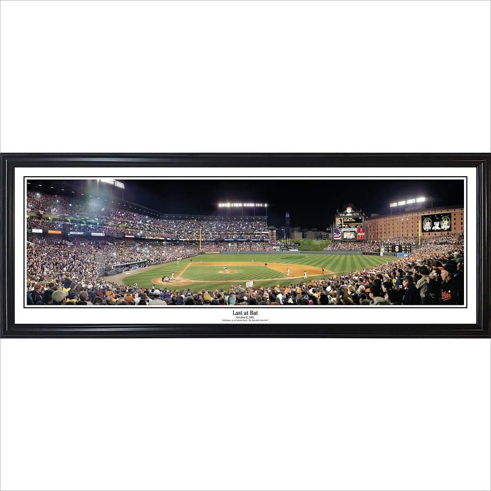 Baltimore Orioles 13.5'' x 39'' Last At Bat Standard Framed Panorama