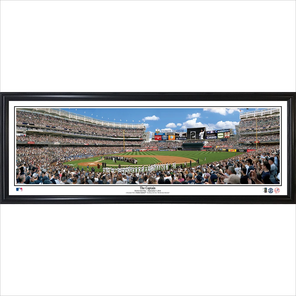 Derek Jeter New York Yankees 13.5'' x 39'' The Captain Standard Framed Panorama