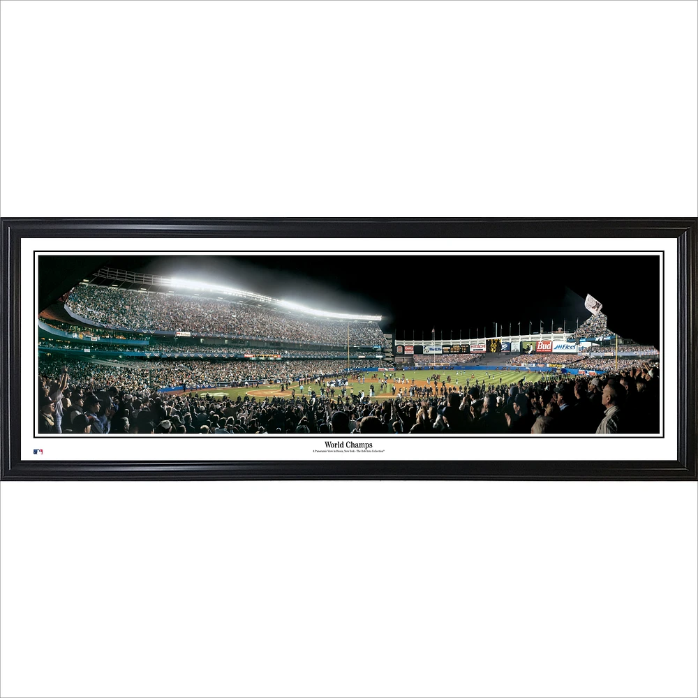 New York Yankees 13.5'' x 39'' World Champs Standard Framed Panorama