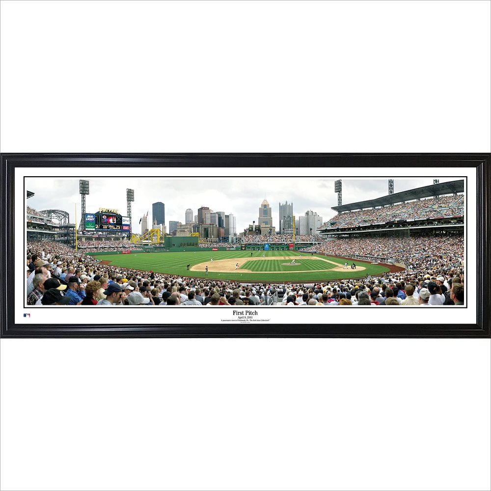 Pittsburgh Pirates 13.5'' x 39'' First Pitch at PNC Park Standard Framed Panorama