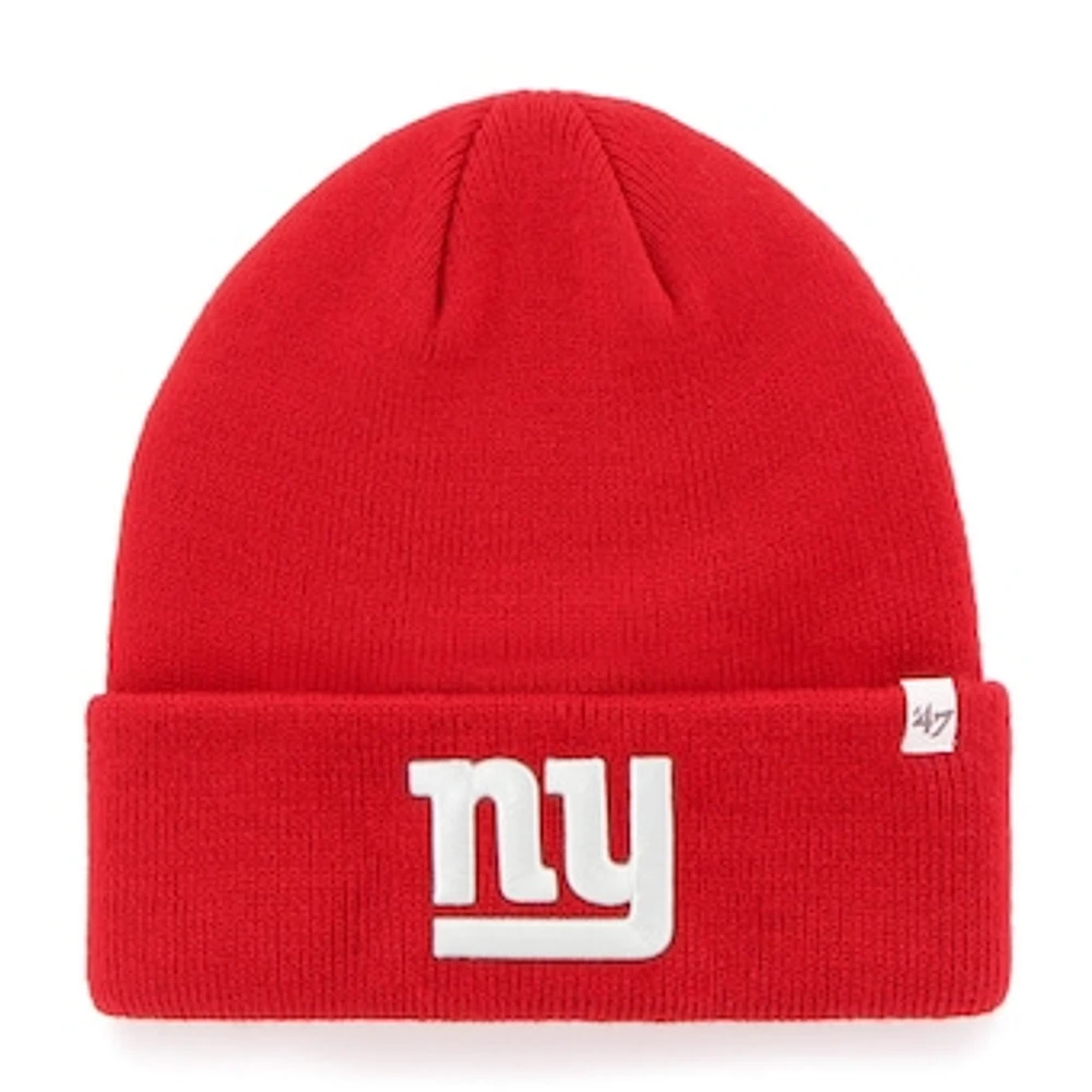 Men's '47 Red New York Giants Secondary Basic Cuffed Knit Hat