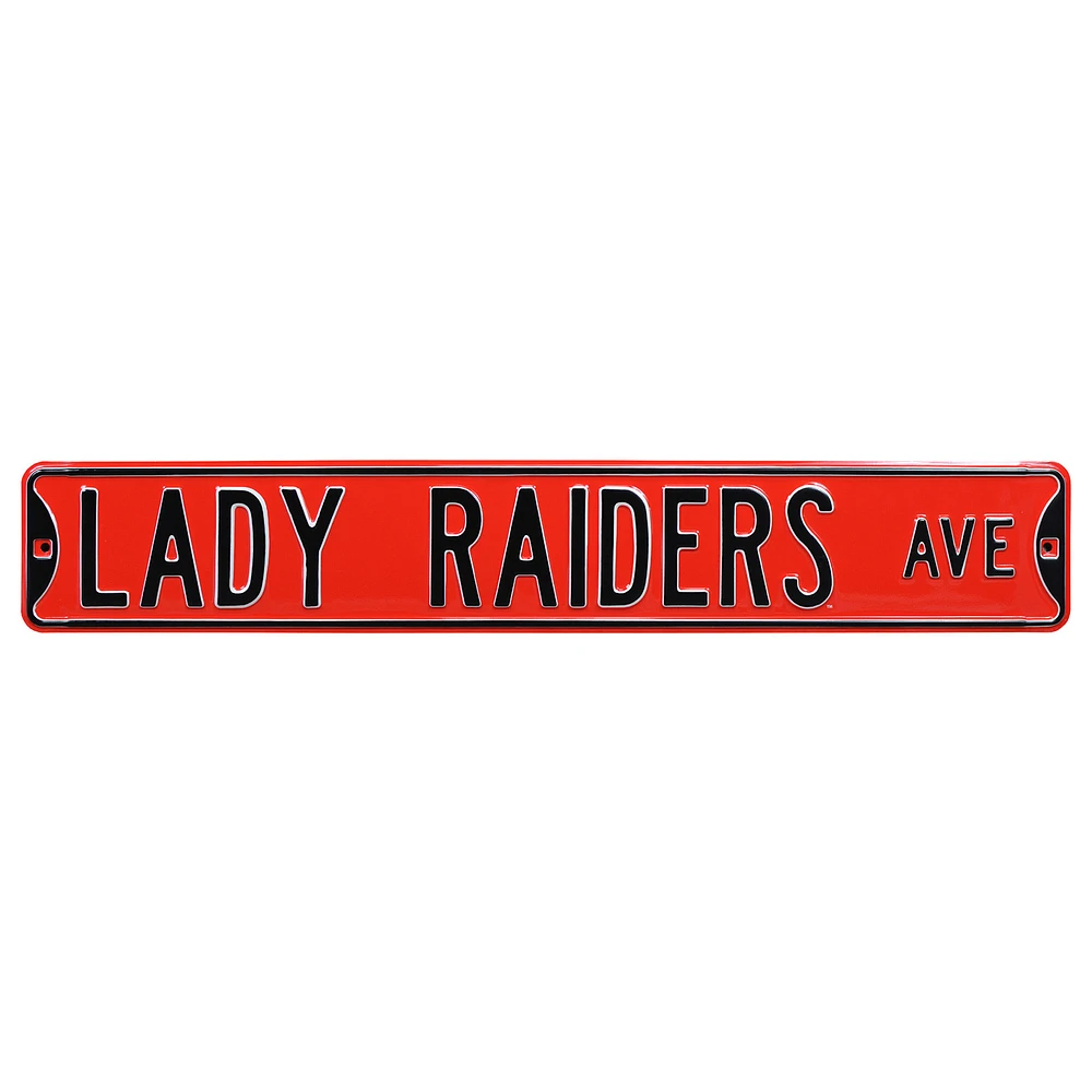 Texas Tech Red Raiders 6'' x 36'' Steel Street Sign
