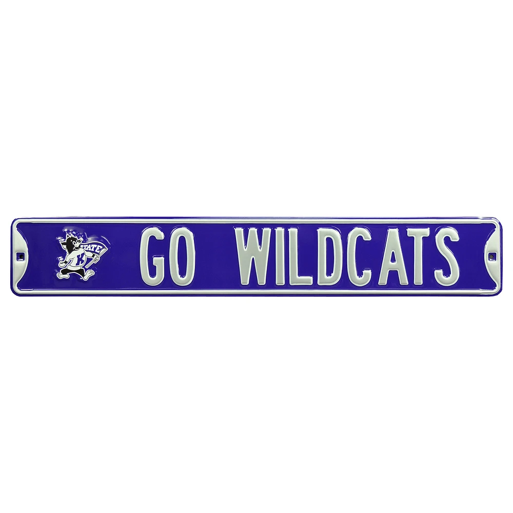 Kansas State Wildcats 6'' x 36'' Steel Street Sign