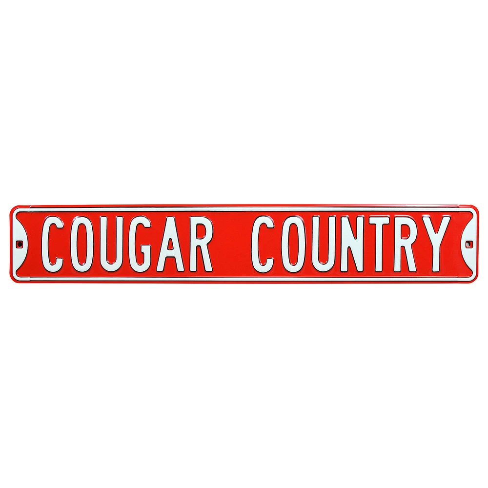 Houston Cougars 6'' x 36'' Steel Street Sign
