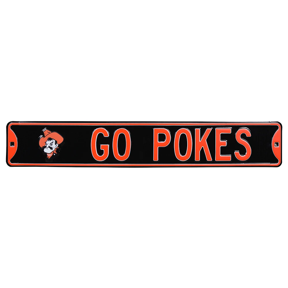Oklahoma State Cowboys 6'' x 36'' Steel Street Sign