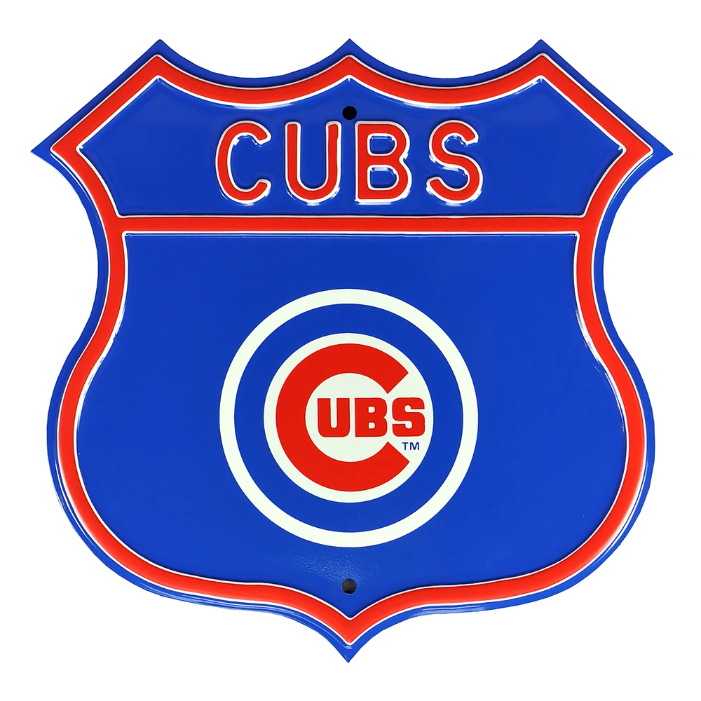 Chicago Cubs Steel Route Sign