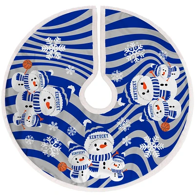 Kentucky Wildcats Snowman Sherpa Christmas Tree Skirt