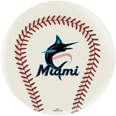 Miami Marlins Undrilled Bowling Ball