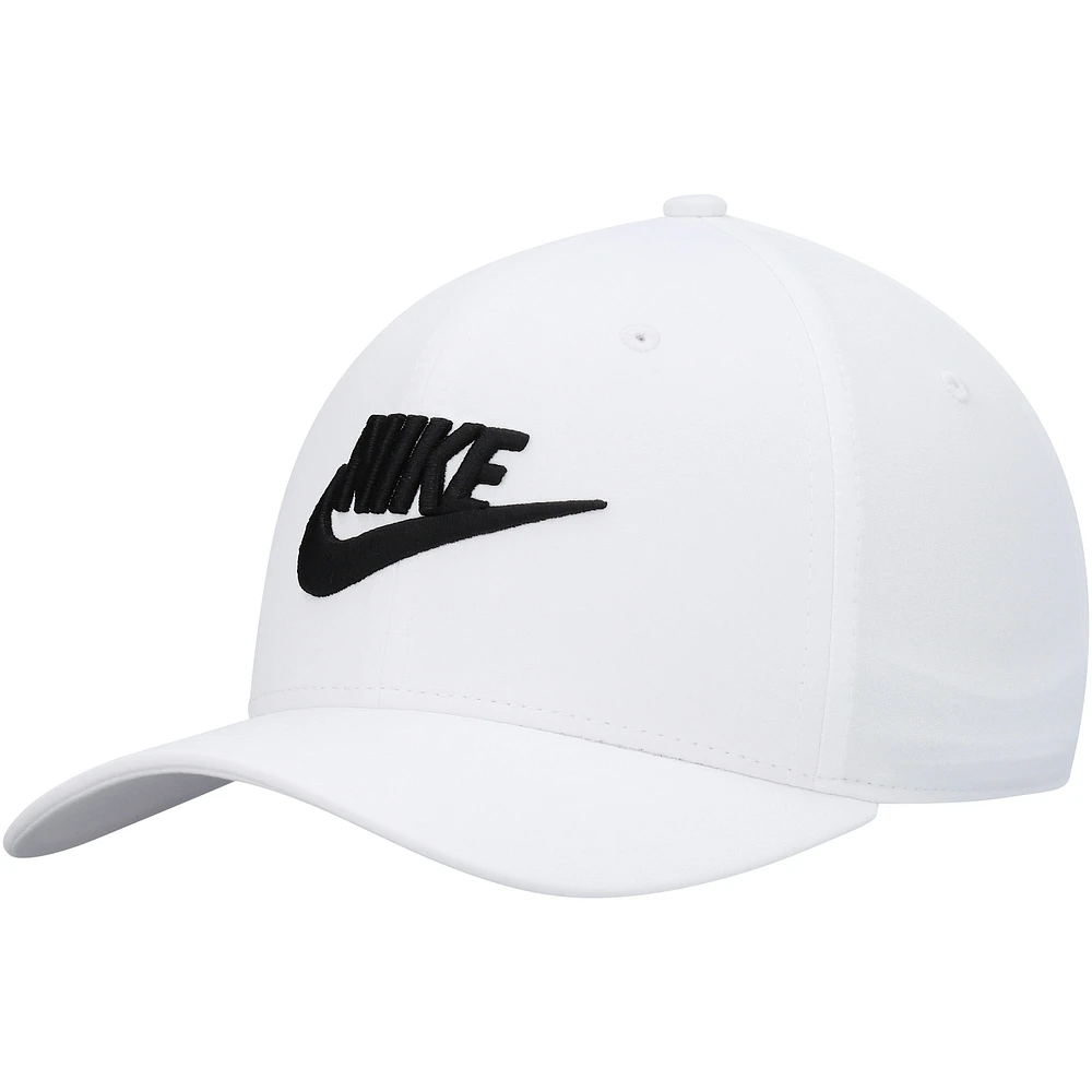 Men's Nike White Classic99 Futura Swoosh Performance Flex Hat