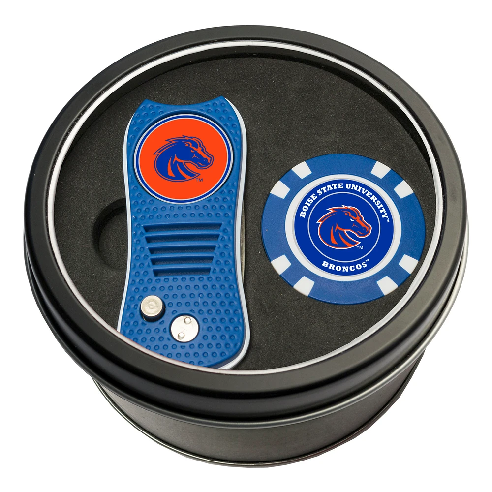 Boise State Broncos Switch Chip Golf Tin Set