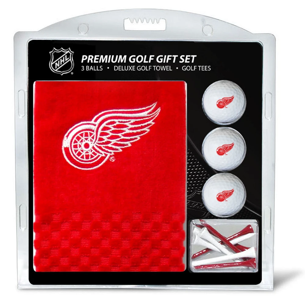 Detroit Red Wings Embroidered Golf Gift Set