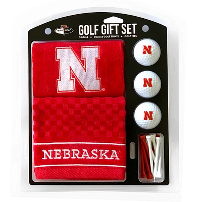 Nebraska Huskers Embroidered Golf Gift Set