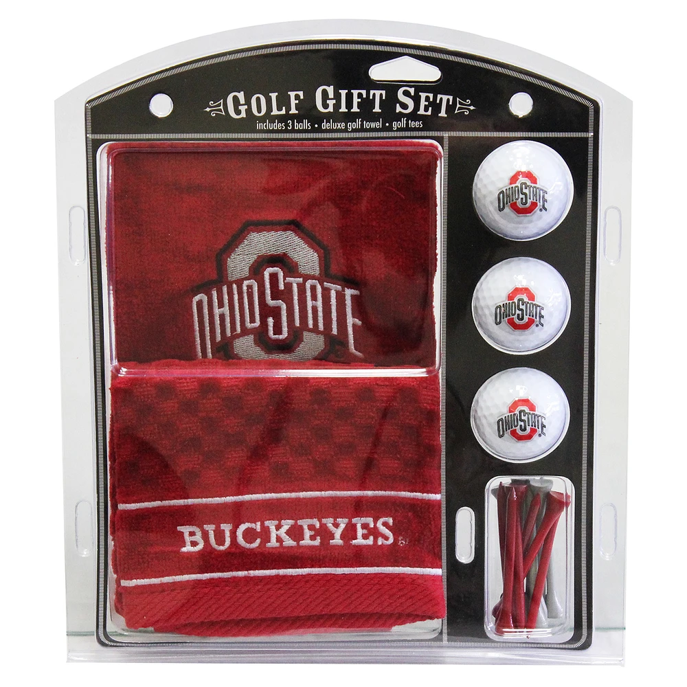 Ohio State Buckeyes Embroidered Logo Golf Gift Set