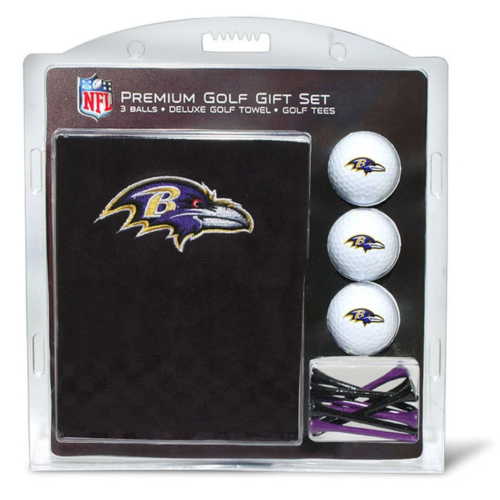 Baltimore Ravens Embroidered Golf Gift Set
