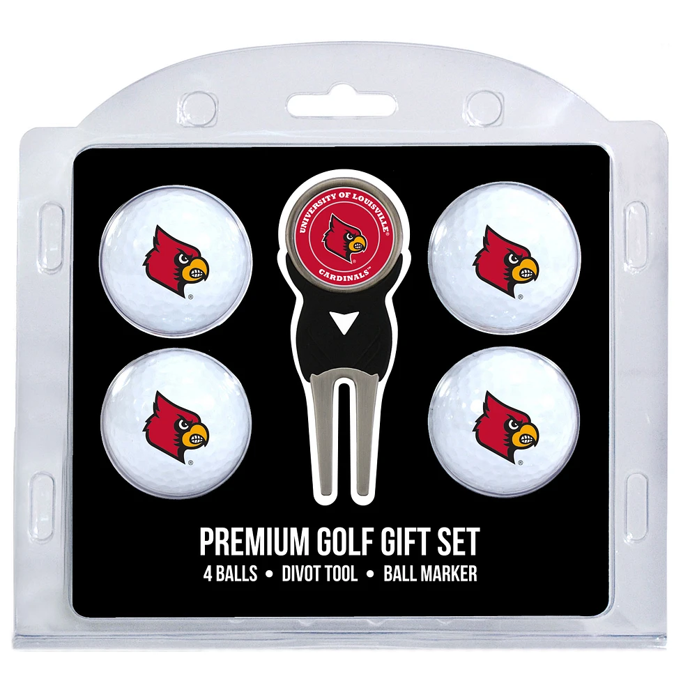Louisville Cardinals 4-Ball Gift Set
