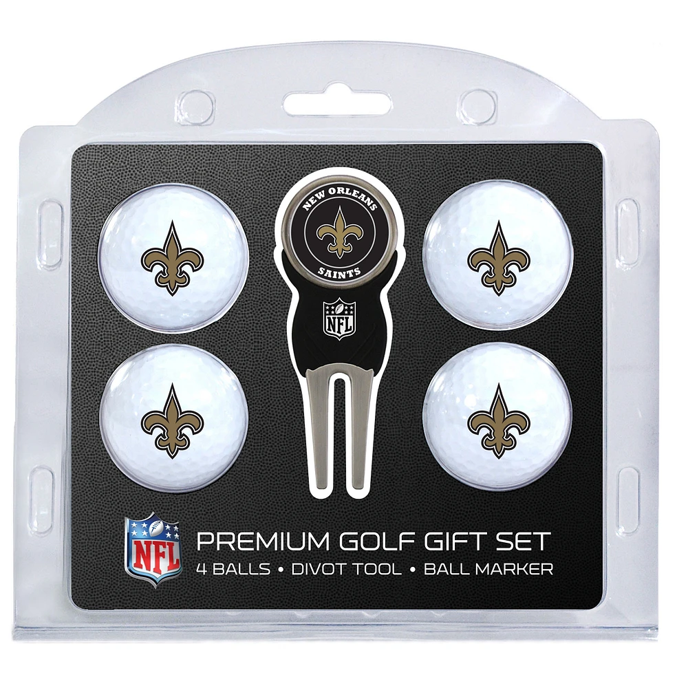 New Orleans Saints 4-Ball Gift Set