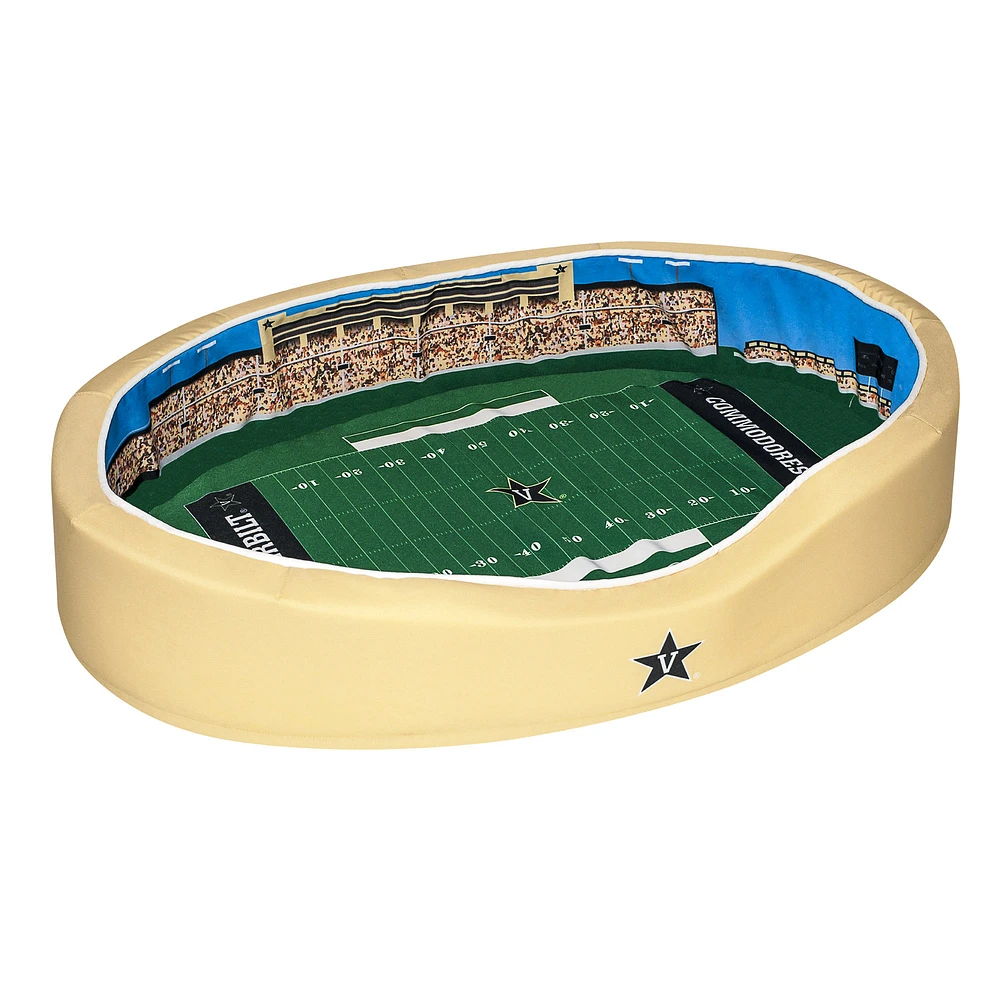 Black/Gold Vanderbilt Commodores 38'' x 25'' x 8'' Large Stadium Oval Dog Bed