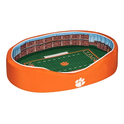 Orange/Purple Clemson Tigers 23'' x 19'' x 7'' Small Stadium Oval Dog Bed