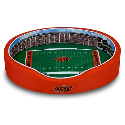 Orange/Black Oklahoma State Cowboys 7'' x 19'' x 23'' Small Stadium Oval Dog Bed