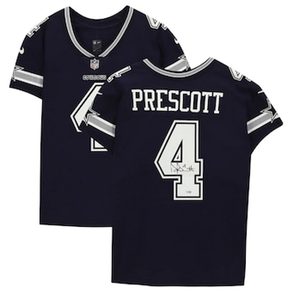 Dak Prescott Dallas Cowboys Autographed Navy Nike Elite Jersey