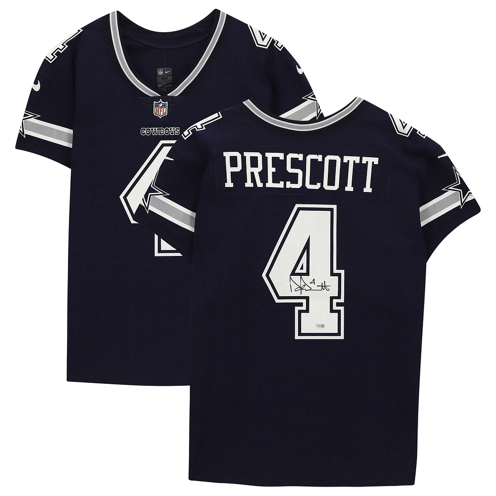 Dak Prescott Dallas Cowboys Autographed Navy Nike Elite Jersey