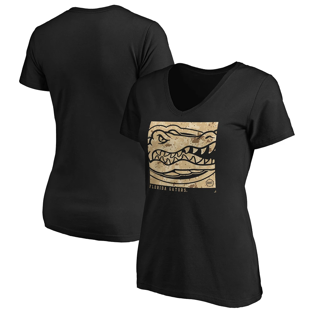 Women's Black Florida Gators OHT Eagle V-Neck T-Shirt