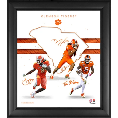 Clemson Tigers Framed 15" x 17" Wide Receivers Franchise Foundations Collage