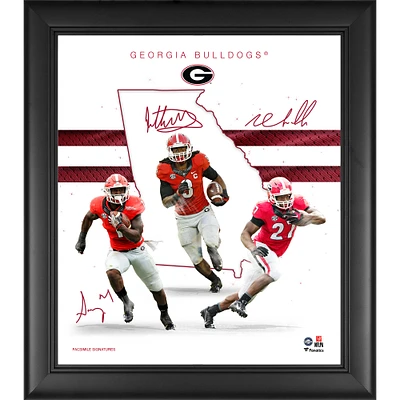 Georgia Bulldogs Framed 15" x 17" Franchise Foundations Collage