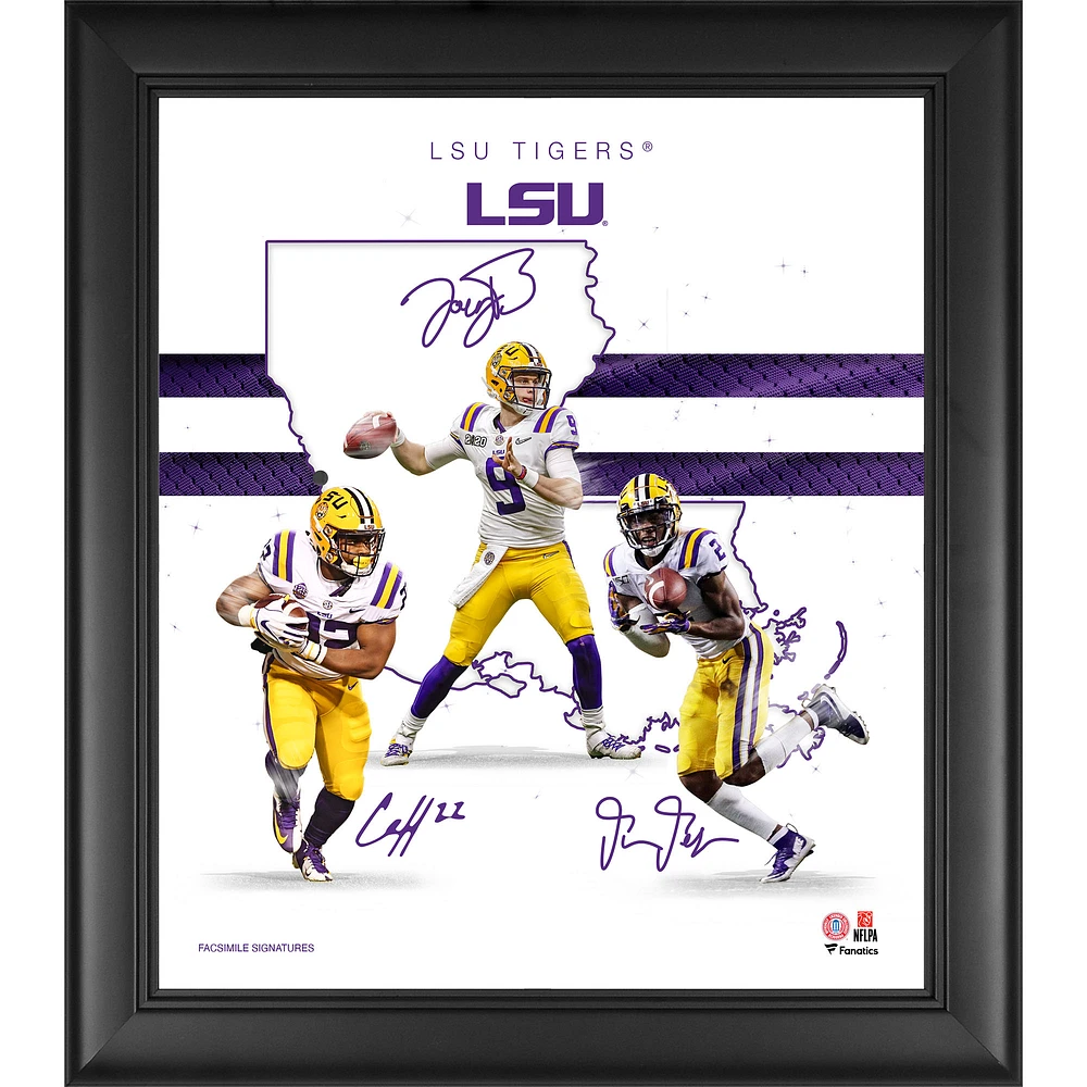 LSU Tigers Framed 15" x 17" 2020 Champions Franchise Foundations Collage
