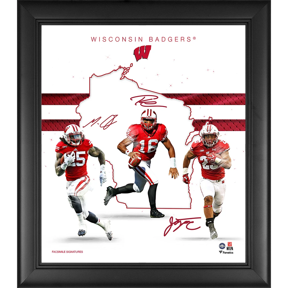 Wisconsin Badgers Framed 15" x 17" Franchise Foundations Collage