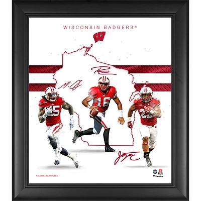 Wisconsin Badgers Framed 15" x 17" Franchise Foundations Collage