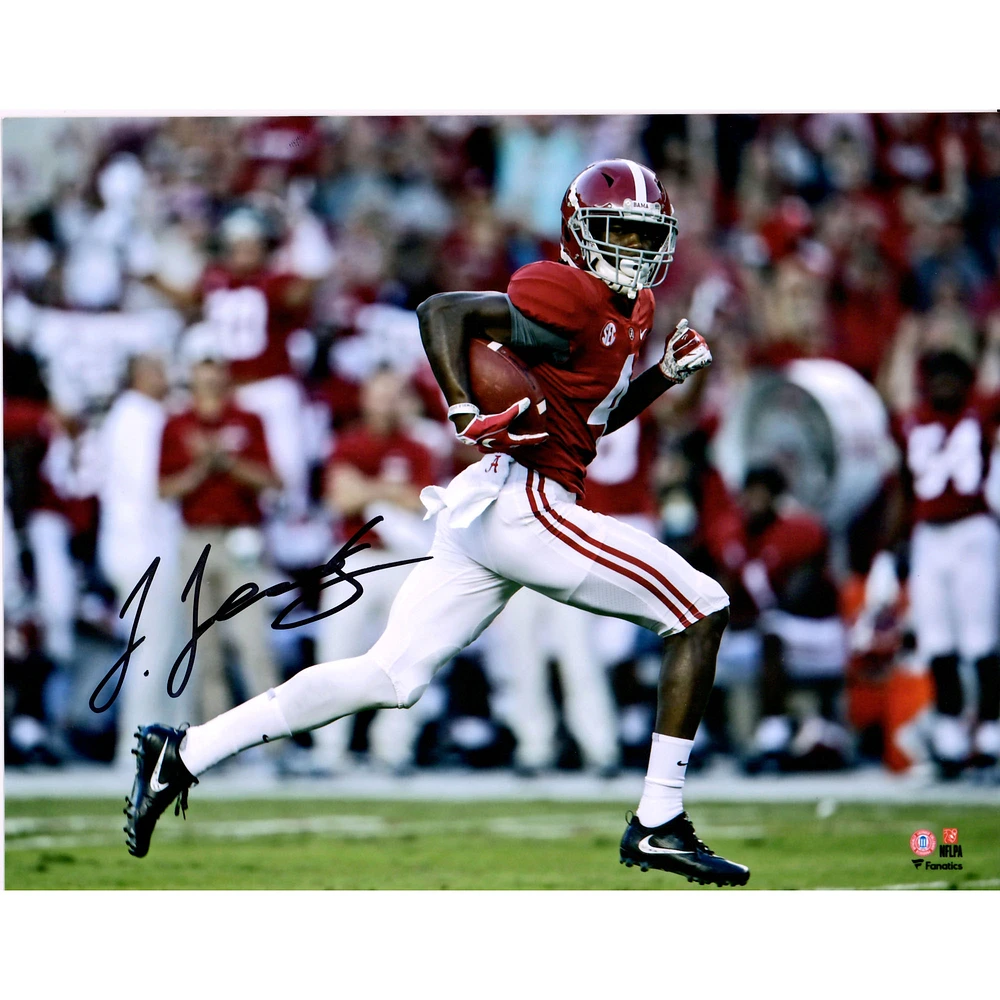 Jerry Jeudy Alabama Crimson Tide Autographed 8" x 10" Solo Run Photograph