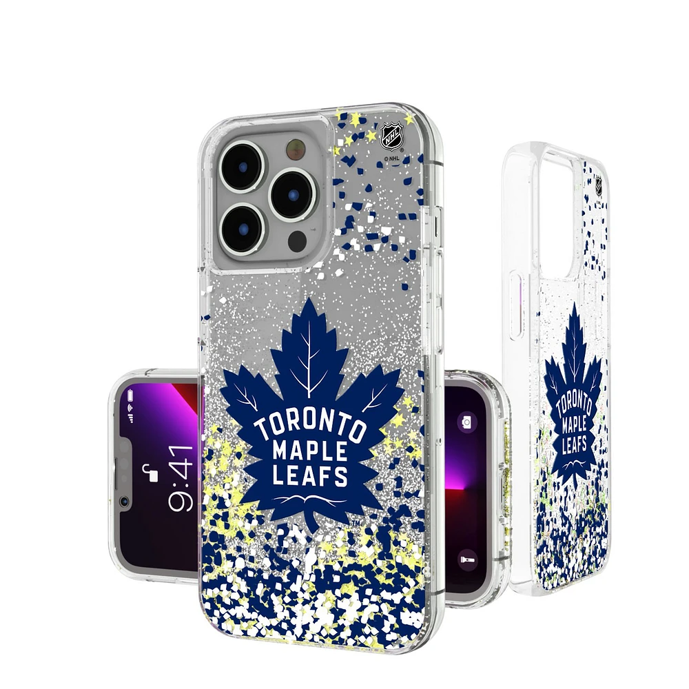 Toronto Maple Leafs iPhone Confetti Glitter Case